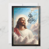 Pasen. Jezus Christus schilder Feestdagenkaart (Voorkant)