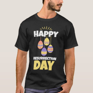 Pasen Jezus Happy Resurrection Day Sunday Egg Rab T-shirt