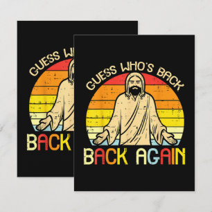 Pasen Jezus Raad Wie Is Terug Religieus Christelij Bedankkaart