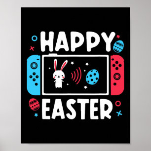 Pasen Jongens Gamer Shirt Videogame Controller Poster