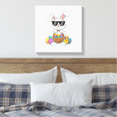 Pasen Jongens Meisjes Kinderen Peuter Konijn Konij Canvas Afdruk (Insitu (Slaapkamer))