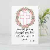 Pasen Kaart: Liefde, Hoop en Grace Aankondiging (Staand voorkant)