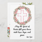 Pasen Kaart: Liefde, Hoop en Grace Aankondiging (Voorkant / Achterkant)