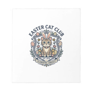 Pasen Kat Kat Grafische Tee Kunst - Pasen Kat Club Notitieblok