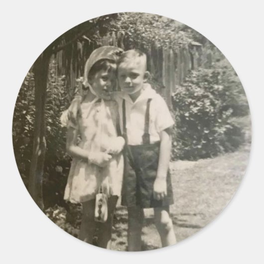 Pasen kinder ronde sticker (Voorkant)