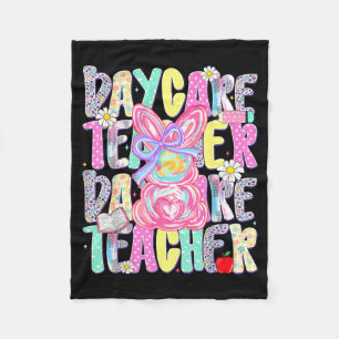 Pasen Kinderopvang Leraar Cute Kleurrijke Lente Sh Fleece Deken