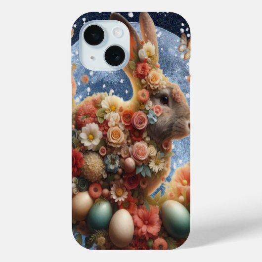 Pasen Konijn Bloesem Case-Mate iPhone Case (Achterkant)