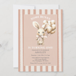 Pasen konijn wat konijn eerste verjaardag kaart