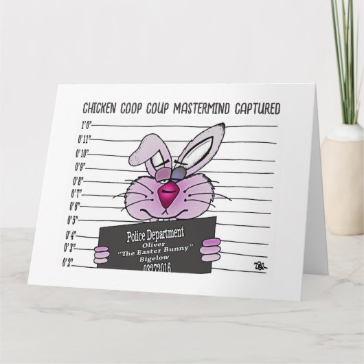 Pasen Konijn Wenskaart Kaart (Voorkant)