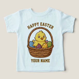 Pasen Kuiken Peuter T-Shirt Eigen Naam