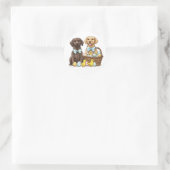 Pasen Labrador Retriever Honden Ronde Sticker (Tas)