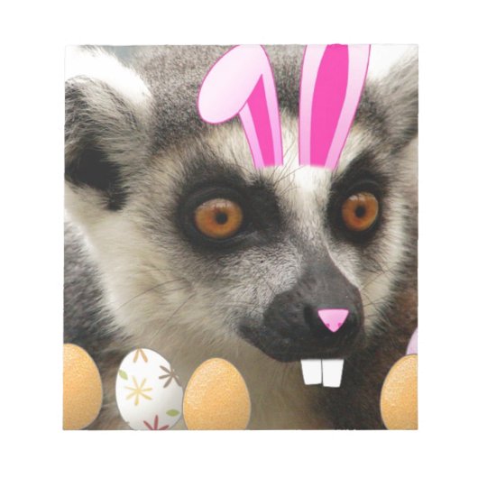 Pasen Lemur Notitieblok (Voorkant)