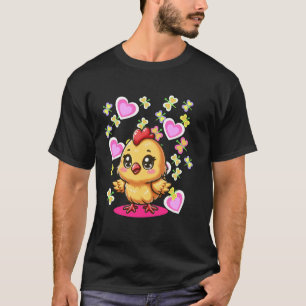 Pasen Lente Kuiken Kinderen Kind Baby 90s Retro  T-shirt