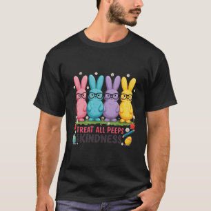 Pasen leraar T-shirt Schattige konijn en vriende