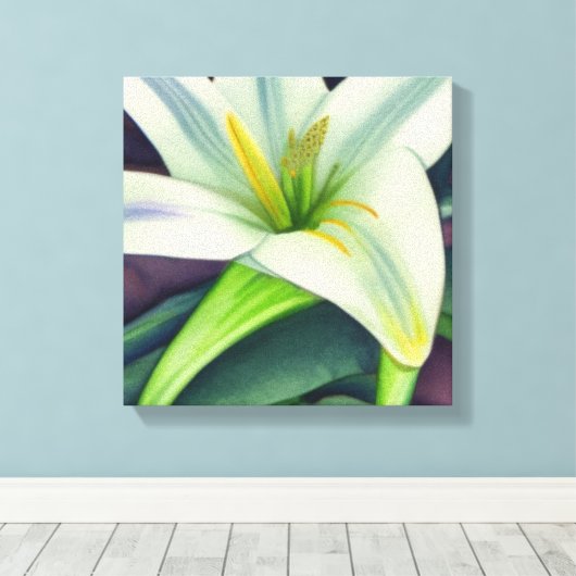 Pasen Lily Canvas Afdruk (Insitu (Houten vloer))