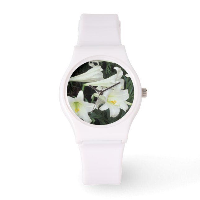 Pasen Lily (Lilium regale) Horloge (Voorkant)