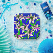 Pasen Lily Papieren Bordje (Feest)