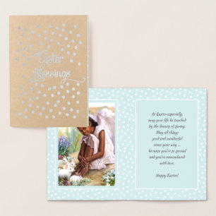 Pasen. Little African American Angel Folie Kaarten