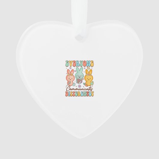 Pasen Logopedie SLP Iedereen Communiceert Di Ornament (voorkant)
