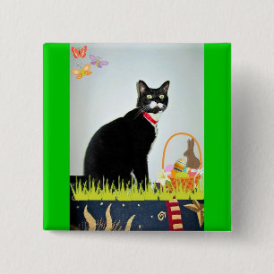 Pasen Lucy Vierkante Button 5,1 Cm