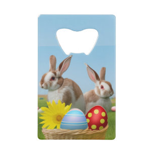 Pasen met Bunny voor een positieve stemming Kredietkaart Flessenopener