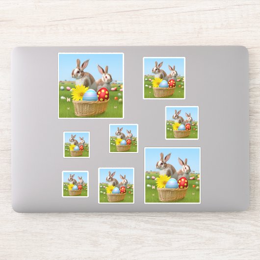 Pasen met Bunny voor een positieve stemming Sticker (Computer)