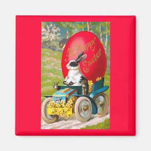 Pasen met Vintage bloemen Magneet