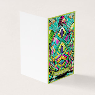 Pasen Motief Gekleurde Cartoon met Paaseieren 9073 Kaart