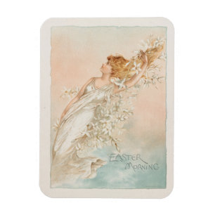 "Pasen Ochtend" - Vintage Afdruk, L. Prang & Co. Magneet