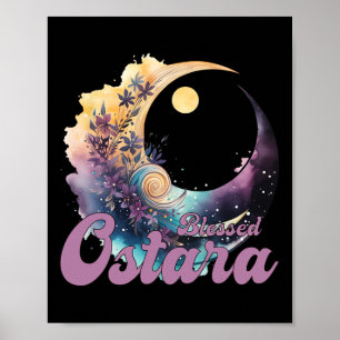 Pasen Ostara Eostre Pagan Witchcraft Spring Moon Poster