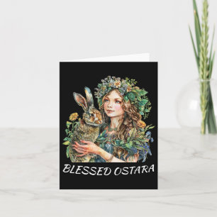 Pasen Ostara Estres Pagan Ostara Blessings Rabbit Kaart
