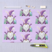 Pasen Paarse gnome Tissuepapier (Craft)