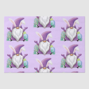 Pasen Paarse gnome Tissuepapier