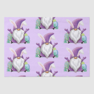 Pasen Paarse gnome Tissuepapier