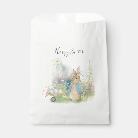 Pasen Peter Rabbit Favor Bag Bedankzakje (Voorkant)