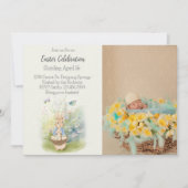 Pasen Peter Rabbit Uitnodiging (Voorkant)