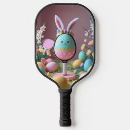 Pasen Pickleball Fun – Bunny & Egg Paddle Design