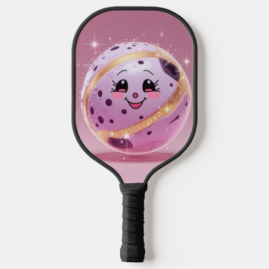 Pasen Pickleball Fun – Bunny & Egg Paddle Design (Achterkant)