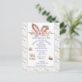 Pasen Potluck Brunch Uitnodiging (Staand voorkant)