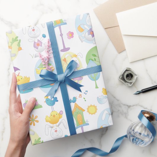 Pasen Pret Cadeaupapier (Geschenken)