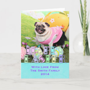 Pasen - Pug - Hannah Feestdagen Kaart