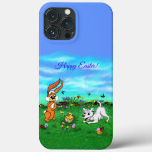 Pasen - Puppy Capo Rabbit en Chick iPhone 13 Pro Max Hoesje