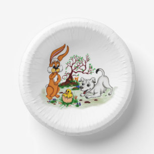 Pasen - Puppy Capo Rabbit en Chick Papieren Kommen