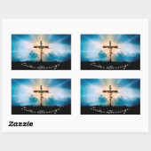 Pasen Rechthoekige Sticker (Vel)