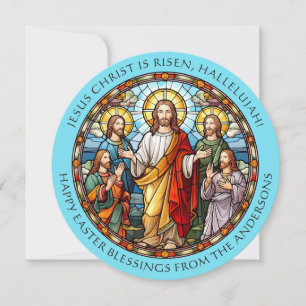 Pasen Religieus Katholiek Jezus Discipelen Feestdagenkaart