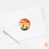 Pasen Risen Ronde Sticker (Envelop)
