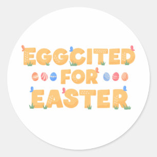 Pasen Ronde Sticker