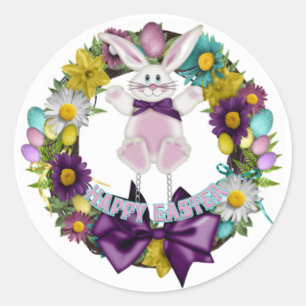 Pasen Ronde Sticker