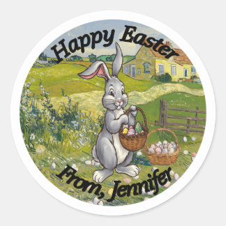 Pasen Ronde Sticker