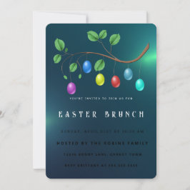 Pasen Schattige Eieren Uitnodiging